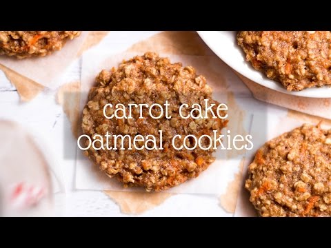 Carrot Cake Oatmeal Cookies | Amy's Healthy Baking