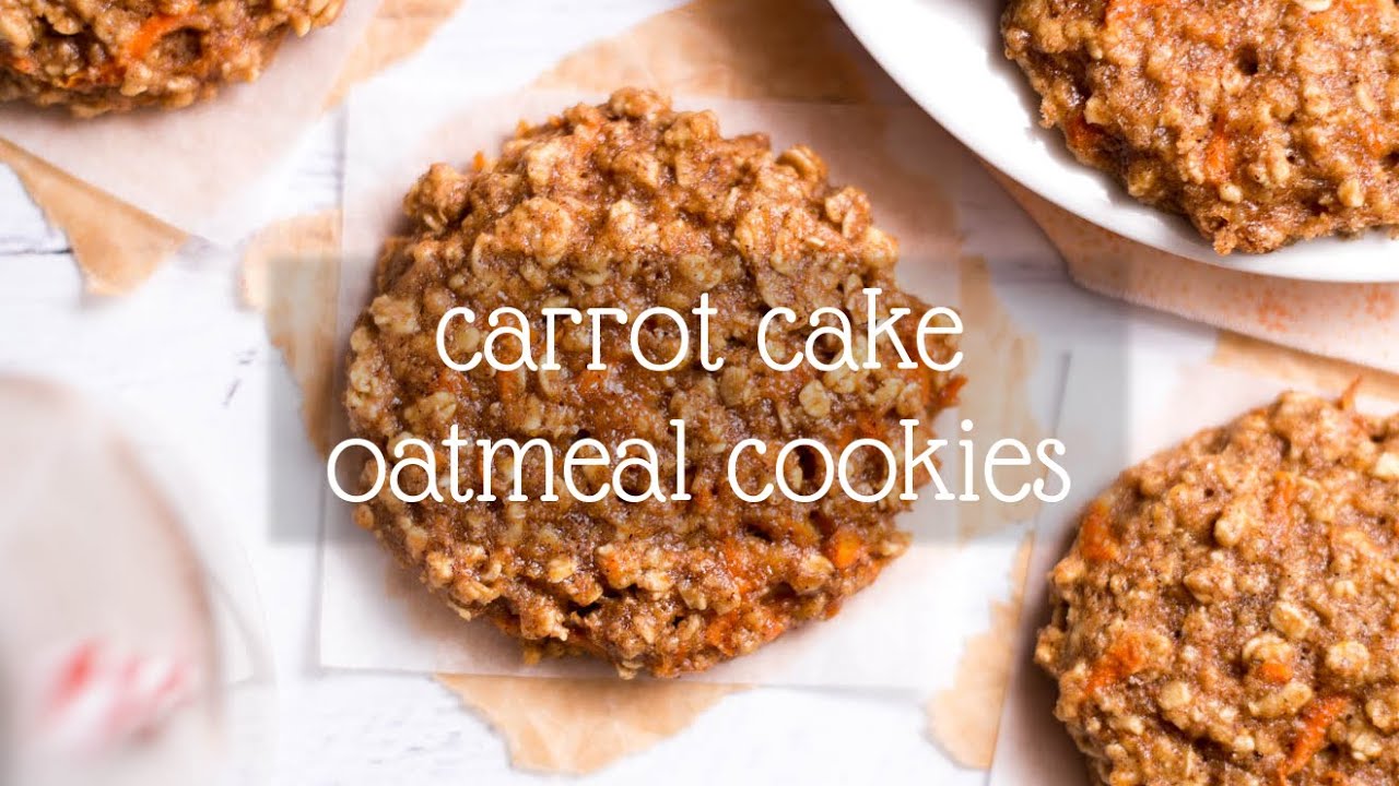 Carrot Cake Oatmeal Cookies Amy's Healthy Baking YouTube