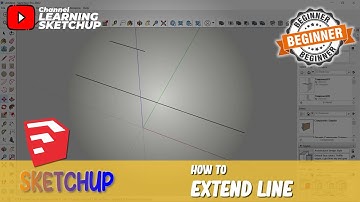 How To Extend A Line In Sketchup
