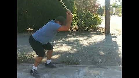 How to break concrete with a 10lb. Sledgehammer #construction #concrete #workout #demolition
