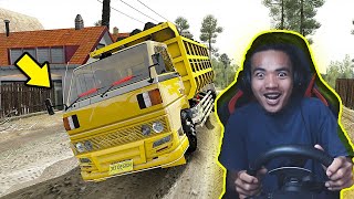 DUMP TRUCK UMPLUNG MENGANTAR BATU KE TAMBANG TANAH - ETS2