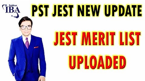 JEST UC Wise Merit List Uploaded on STS Website | JEST Merit List | Educational Globe