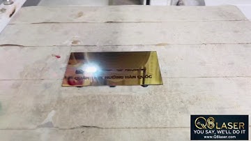 Khắc laser làm tem nhãn mác inox giá rẻ nhất tphcm