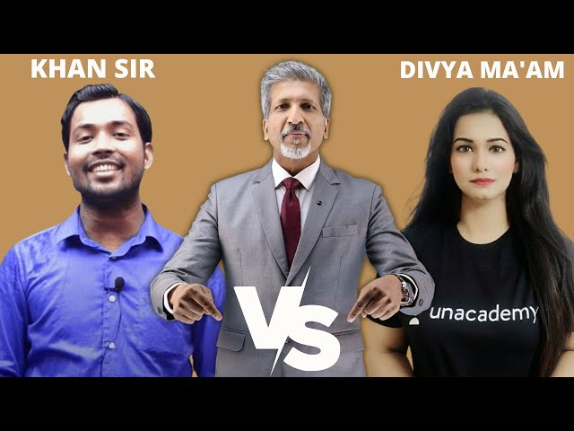 Khan Sir VS Divya Tripathi Ma’am I Youtuber's Comparison I #shorts I #khansir I #divyankatripathi class=