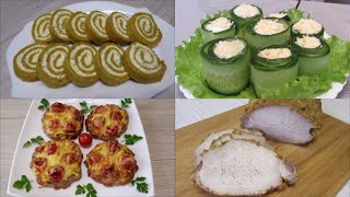 4 ПРОСТЫЕ ЗАКУСКИ НА ПРАЗДНИЧНЫЙ СТОЛ / ЗАКУСКИ НА НОВОГОДНИЙ СТОЛ