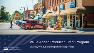 USDA RD WV   Value Added Producers Grant VAPG Webinar  FY2024