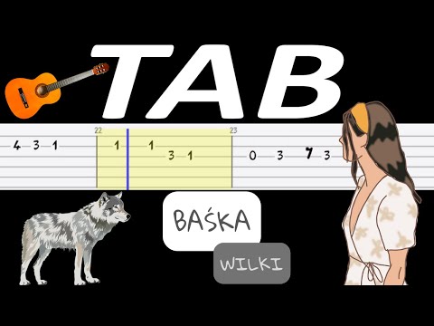 🎸 Baśka (Wilki) - melodia TAB (gitara) 🎵 TABY I NUTY W OPISIE 🎼
