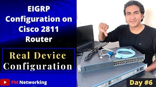 EIGRP Configuration on Real Cisco Router | Complete Configuration on Real Devices #Cisco2800 Series