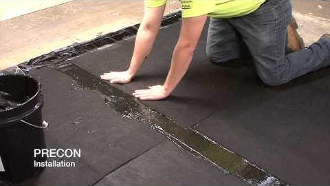 PRECON End Lap Application Video - Underslab Waterproofing Membrane & Vapor Barrier Installation