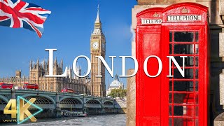 FLYING OVER LONDON (4K UHD) - Relaxing Music Along With Beautiful Nature Videos - 4K Video Ultra HD