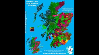 The Clan Territories of Scotland Map