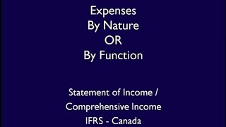 Expenses By Nature or By - YouTube