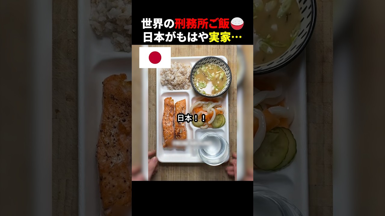㊗️1000万回再生！！世界の刑務所ご飯🍚日本がもはや実家… #ほっこりショート
