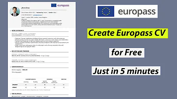 Create Free Best CV for Europe | Europass CV for Europe jobs | Europass CV Formats