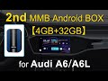 MMB Android 9 Multimedia Video BOX on AUDI A6 A7 A4 Q5 Apple CarPlay Youtube Netflix Split Screen