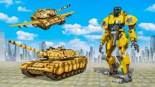 Flying Air Robot Transform Tank Robot Battle War (Robot Life Games) | Android Gameplay HD screenshot 1
