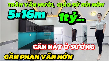 Quá Rẻ: 5×16m chỉ 1tỷ...💥Sát đường Trần Văn Mười,  gần đường phan văn hớn #nhahocmon 