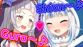 【ENG SUB】Shion is quickly becoming friends with Gura【hololive】