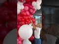 Valentine’s Day Balloon Garland #valentinesdaydecor