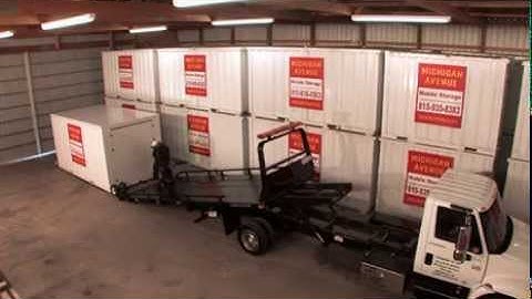 Unloading Portable Mobile Storage Container Havener