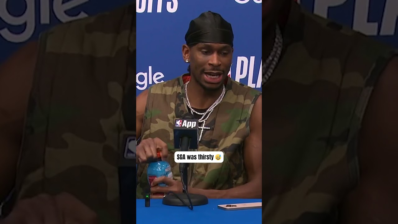 Bro needed a sip ?