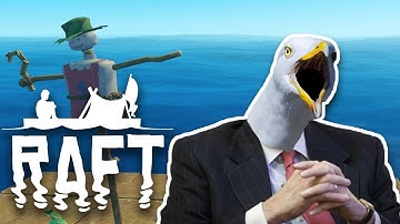 HUNGRY GULLS!!! - Raft - #4 (Raft Multiplayer Gameplay)