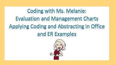 Coding with Ms. Melanie: E and M 2021 Review of Chart 1 with summary of charts 2-5