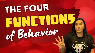 Understanding Your Child’s Behavior: The Four Functions