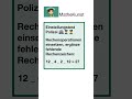 Einstellungstest Polizei 👮 Rechenoperationen einsetzen #mathematik