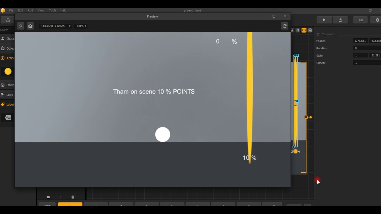 Buildbox Tutorial , How to make Game progress in percent - YouTube