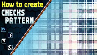 How To Create Checks Pattern Design || Color Separations || Digital Design || [ Hindi ]