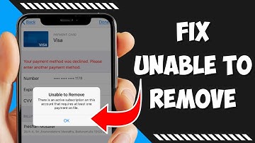 Unable to Remove Payment Method on iPhone Error | How to Fix Unable to Remove Payment Method iOS 16
