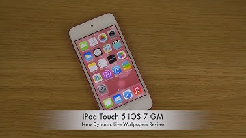 iPod Touch 5 iOS 7 GM - New Dynamic Live Wallpapers Review