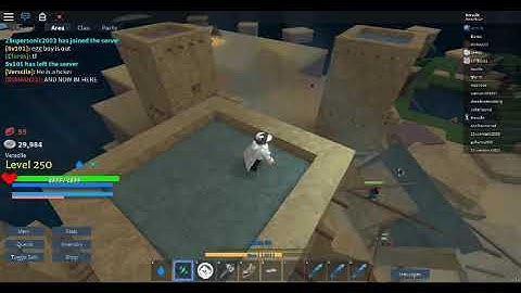 Roblox Hacker in Arcane Adventures. (Name: Swotle)