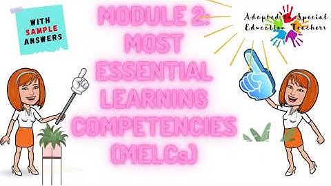 LDM2 COURSE FOR TEACHERS MODULE 2 | WITH SAMPLE ANSWERS | ADAPTED TO SPECIAL EDUCATION TEACHERS