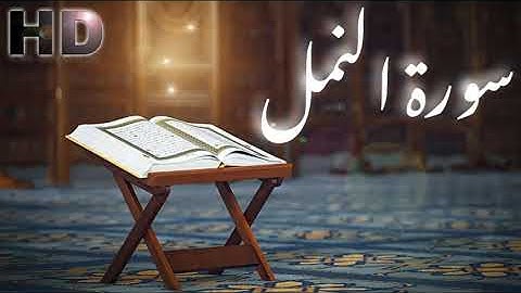 سورة النمل كاملة بصوت هادئ وجودة عالية للشيخ حاتم فريد