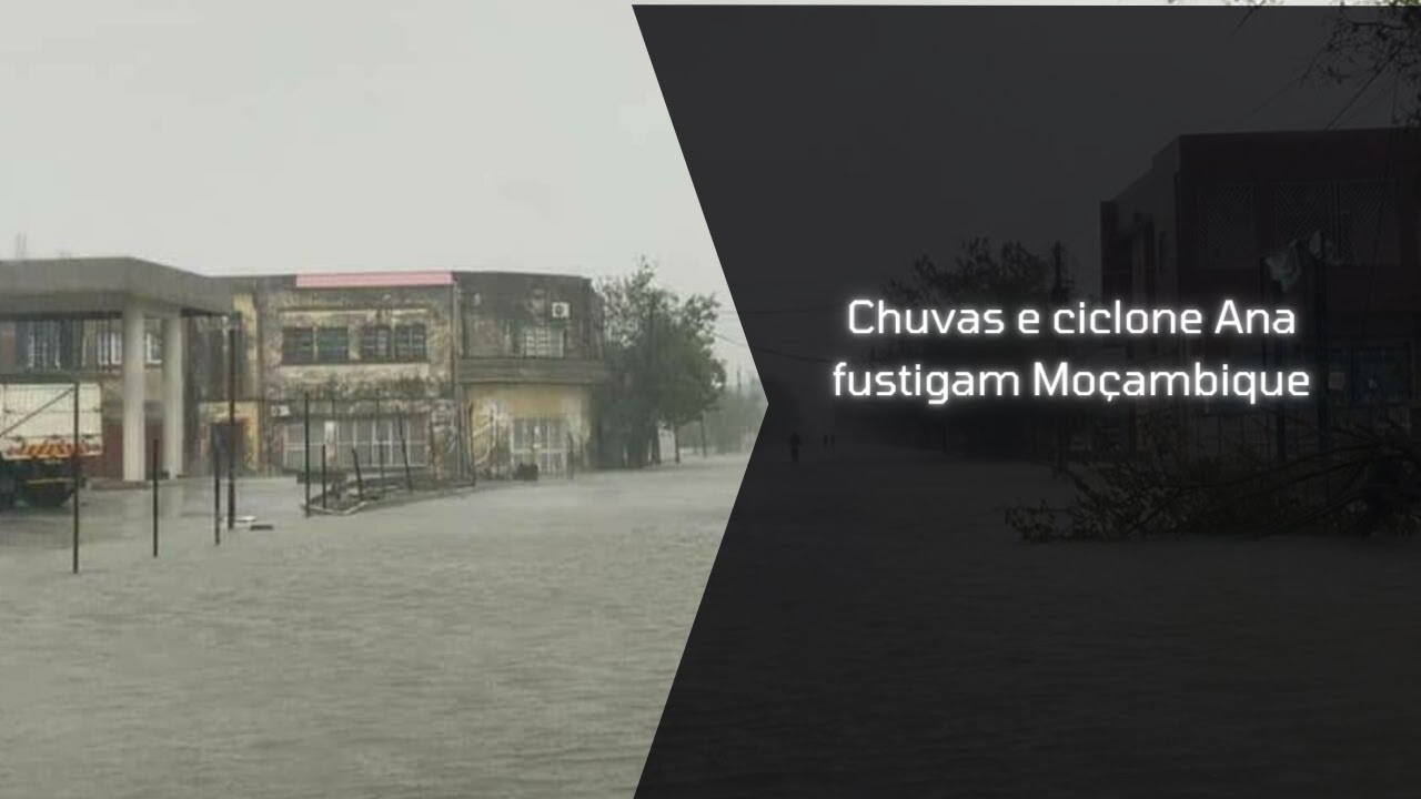 Chuvas e ciclone Ana fustigam Moçambique😢😭