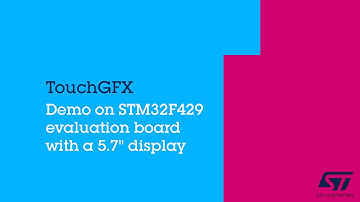 TouchGFX Demo on STM32F429I-EVAL
