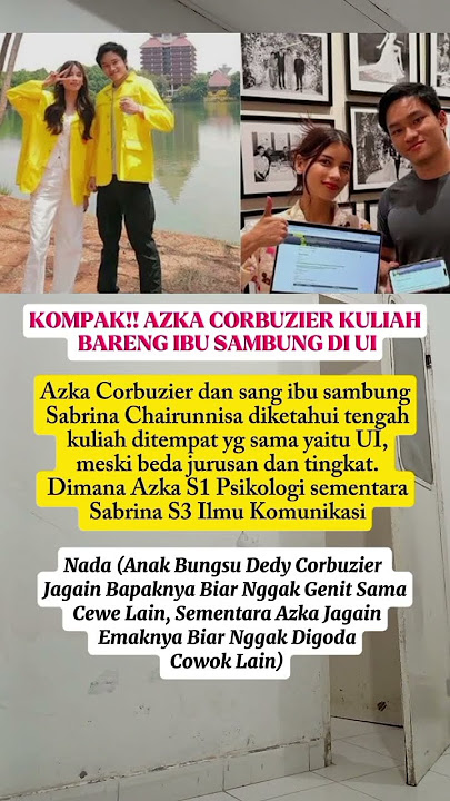 Azka Corbuzier kompak dengan ibu kuliah di UI #beritaartis #shortvideo #viralvideo #viralshort #fyp