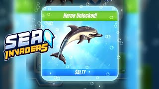 Salty Dolphin Hero unlock Chapter 6 Shell Spire Completed - Sea Invaders New Fishing Shooting Game screenshot 3