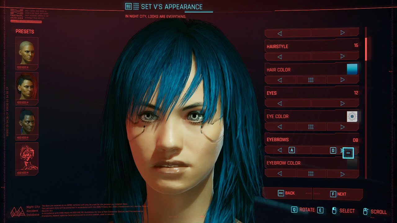 8. Cyberpunk 2077 Blue Hair Female Protagonist - wide 1