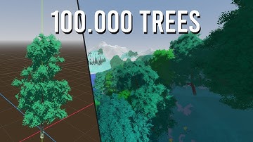 Procedurally Populating a Large Terrain with 100.000 Trees