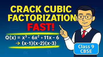 Factorization of Cubic Polynomials | Class 9 Maths | CBSE | Easy Step-by-Step Explanation