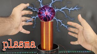 قوی ترین کویل تسلای / how to make Tesla coil with spark gap at hom