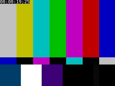 Video Test: SMPTE Bars with NTSC SMPTE Timecode