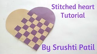 Twisted heart card Tutorial By Srushti patil