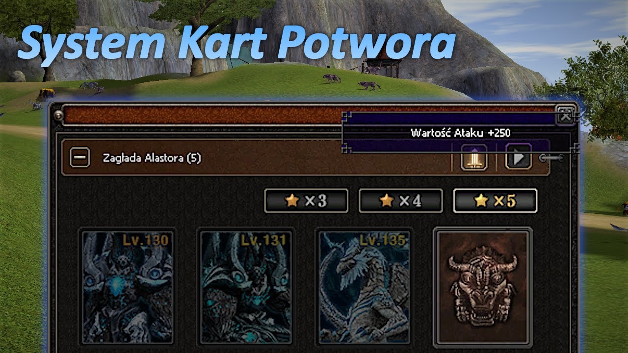 Metin2.pl - System Kart Potwora, czyli jak zdobyć bonus 375 wartości ataku