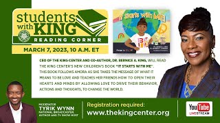 Students with King | Reading Corner with Dr. Bernice A. King