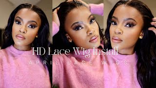HOW TO INSTALL AN HD LACE WIG FT APRIL LACE WIGS
