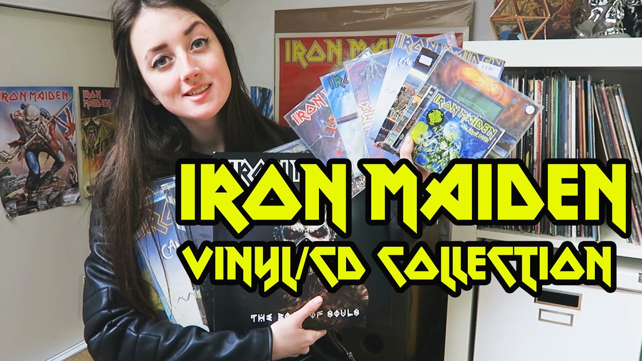 Iron Maiden vinyl framed and hanging up in my man cave.  Colección de  discos de vinilo, Vinilo, Discos de vinilo